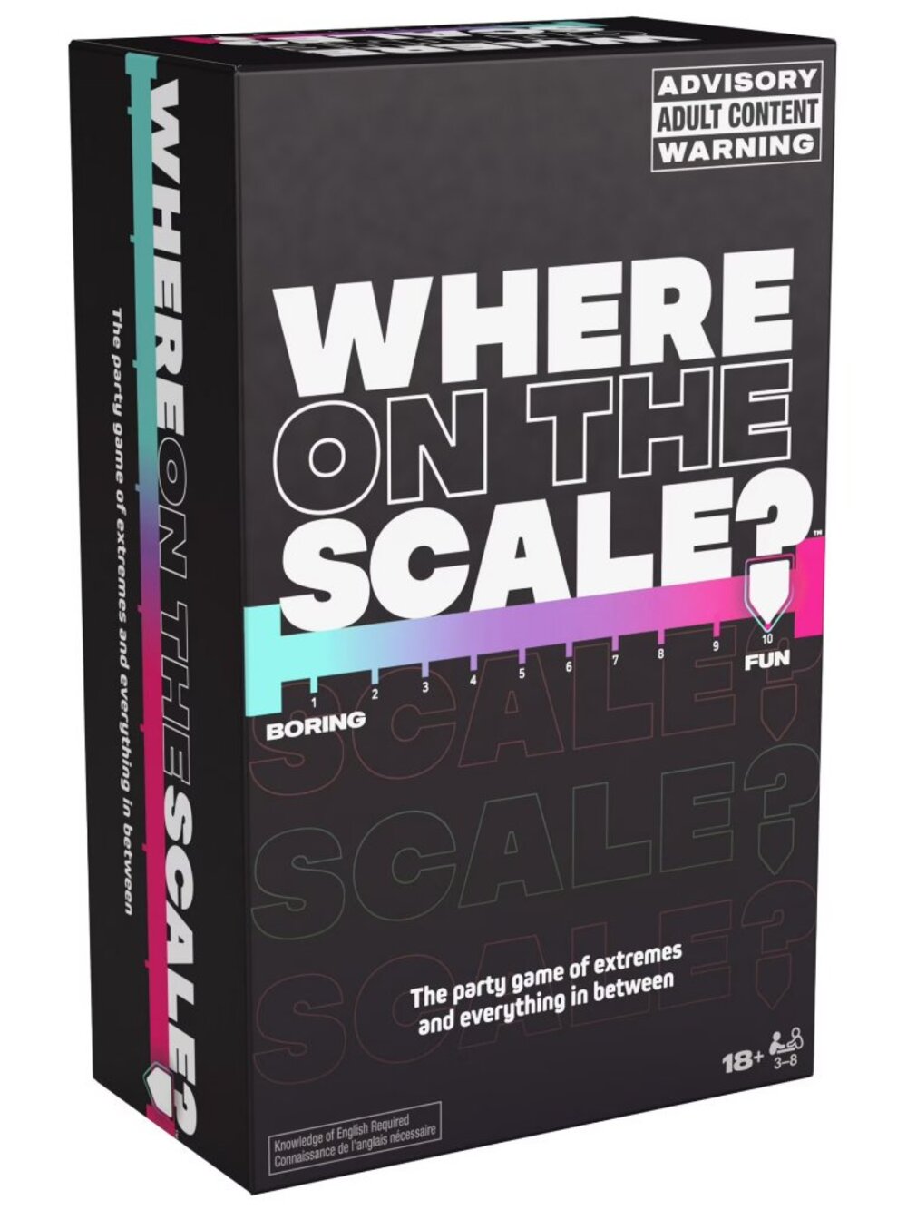 Spin Master Games, Where on The Scale, a Party Game of Extremes, for Ages 18+
